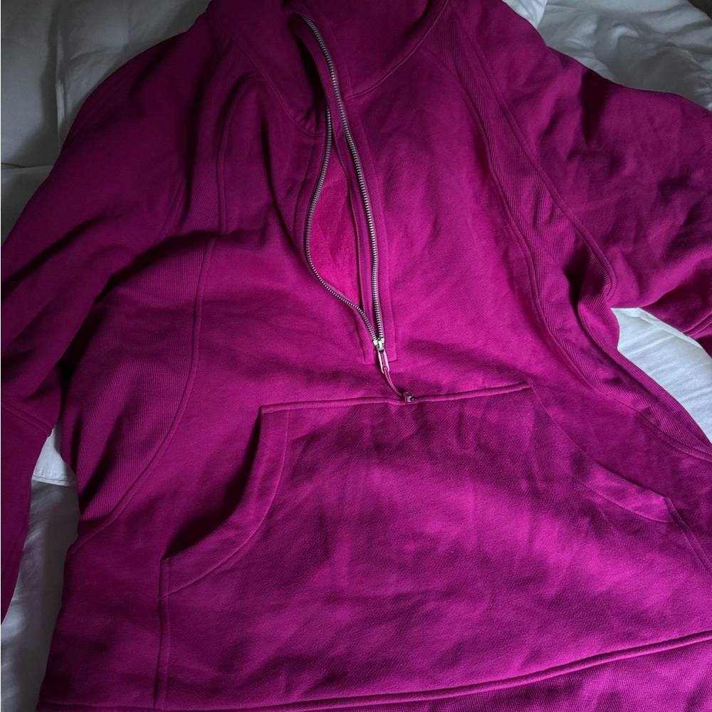 Lululemon Athletica Fuchsia Half-Zip Hoodie